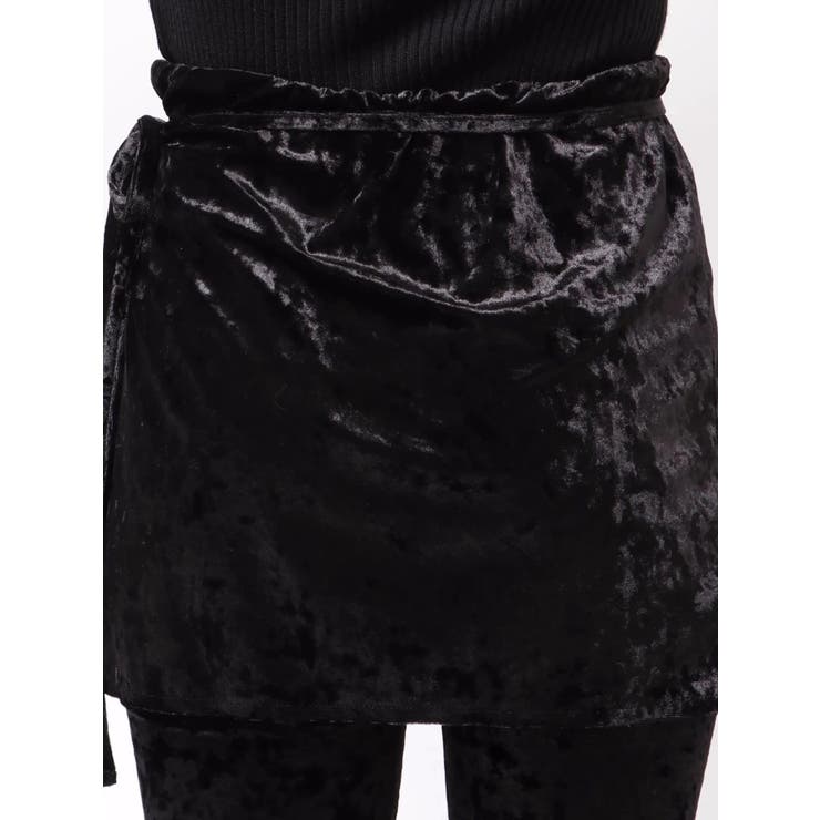 スカートレイヤードシャーリングベロアパンツ | MURUA | 詳細画像27 