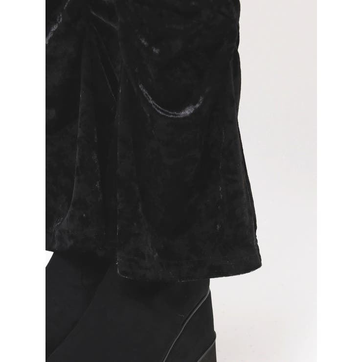 スカートレイヤードシャーリングベロアパンツ | MURUA | 詳細画像28 