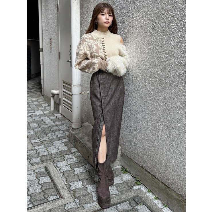 ZIPスリットナロースカート | MURUA | 詳細画像4 