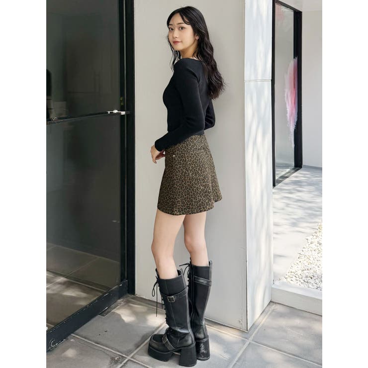 レオパードミニスカート | MURUA | 詳細画像11 