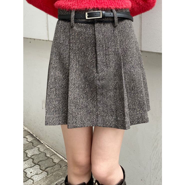 ブラウン | プリーツミニスカート | MURUA