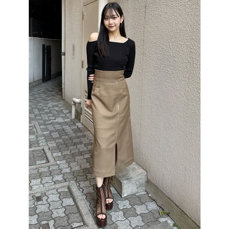 ジップスリットAラインスカート | MURUA | 詳細画像2 