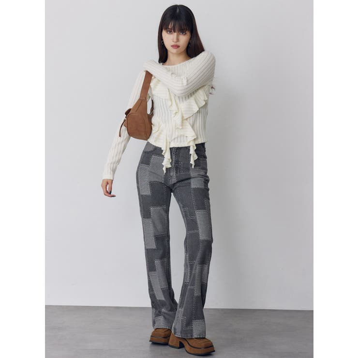 パッチワークフレアデニム | MURUA | 詳細画像12 