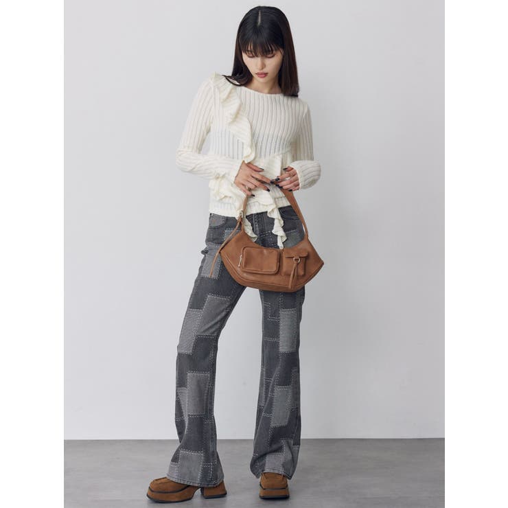 パッチワークフレアデニム | MURUA | 詳細画像13 