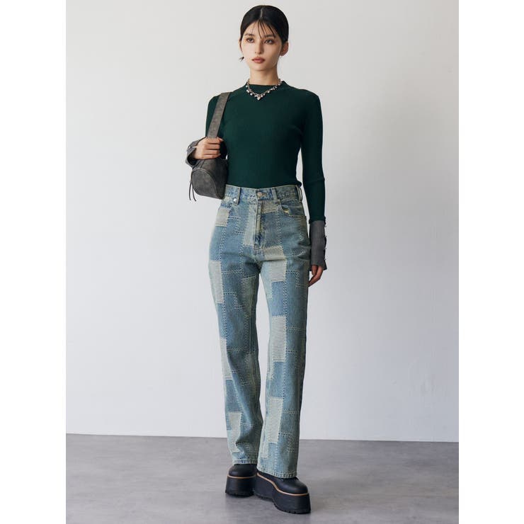 パッチワークフレアデニム | MURUA | 詳細画像15 