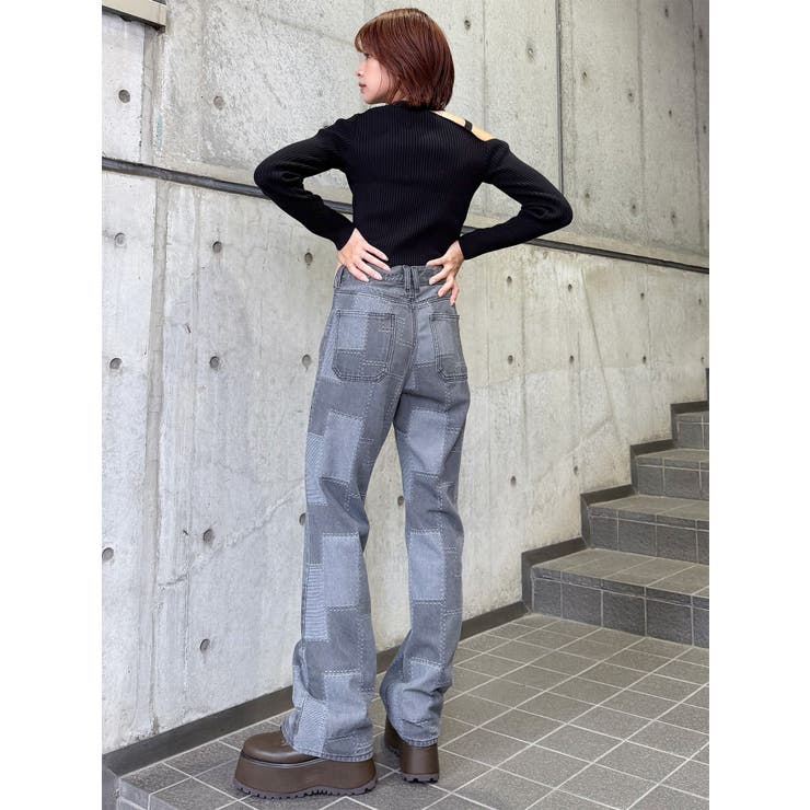 パッチワークフレアデニム | MURUA | 詳細画像25 