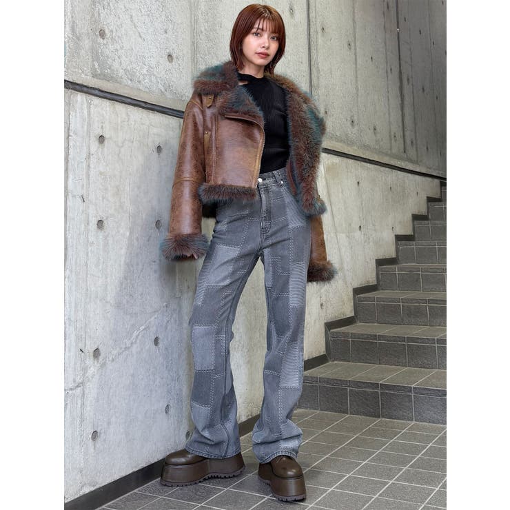 パッチワークフレアデニム | MURUA | 詳細画像26 