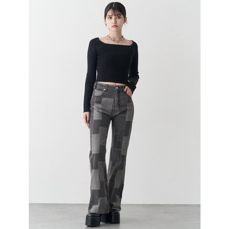 パッチワークフレアデニム | MURUA | 詳細画像43 