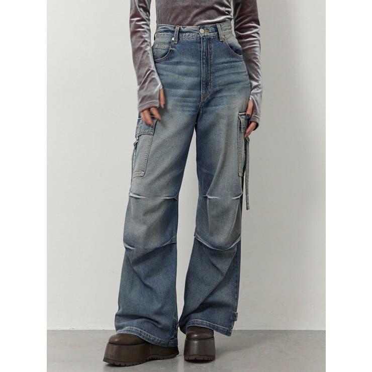 アイスブルー | 2wayカーゴデニム | MURUA
