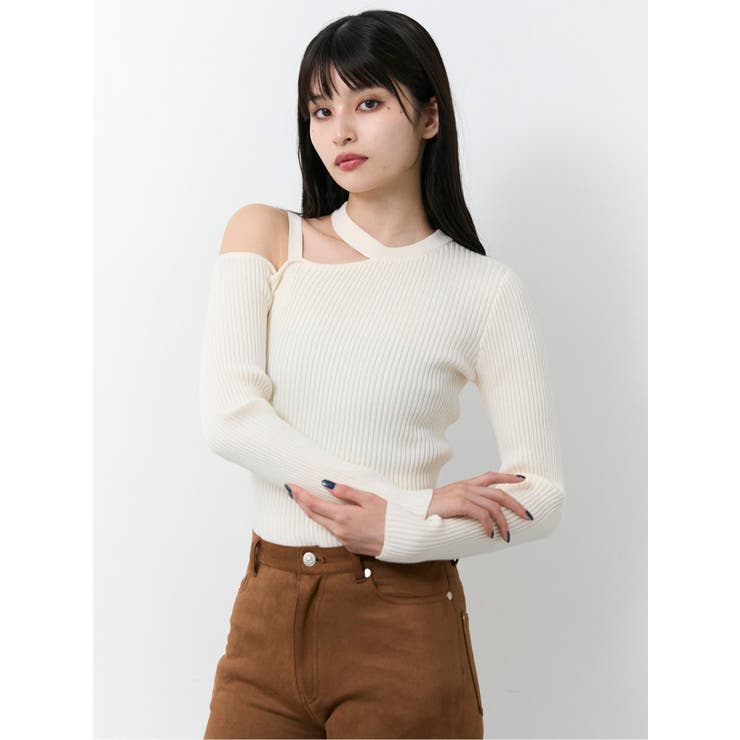 ワンショルテープリブニット | MURUA | 詳細画像13 