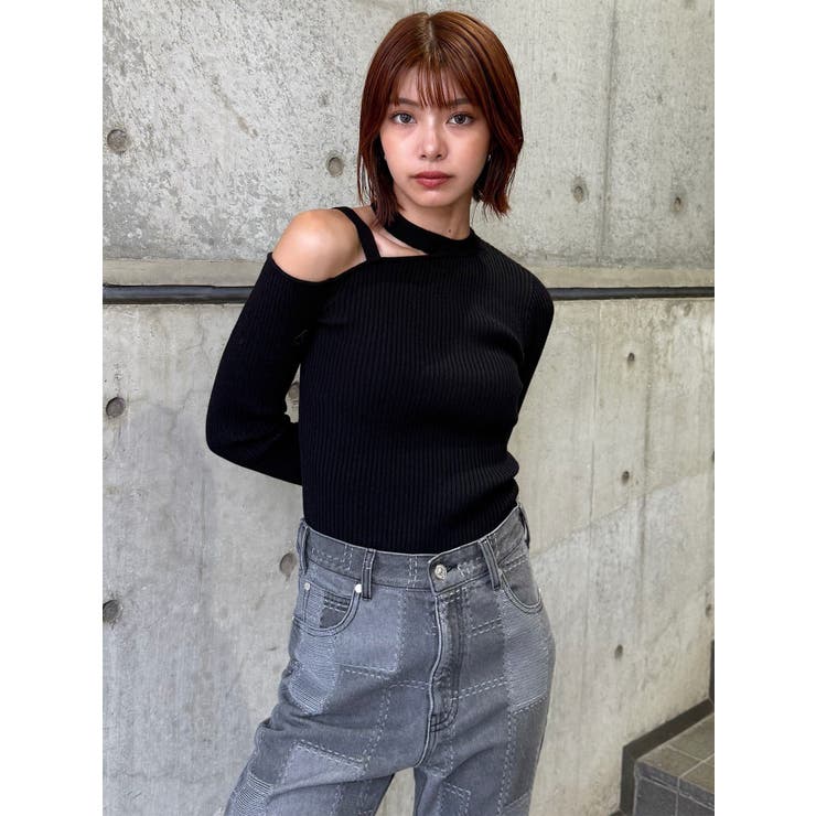 ワンショルテープリブニット | MURUA | 詳細画像24 