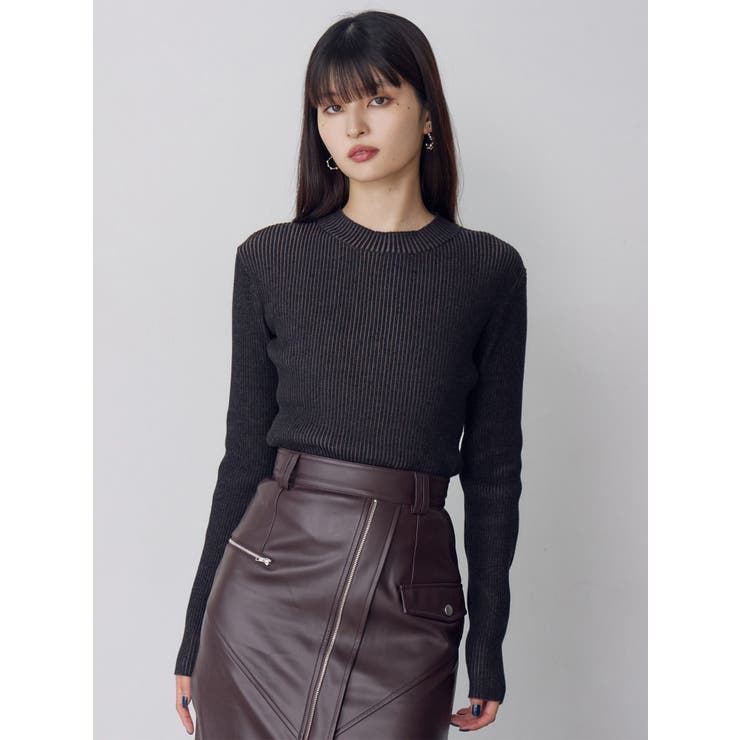 メランジバイカラーリブニット | MURUA | 詳細画像11 