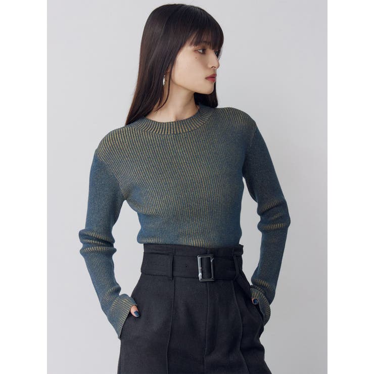 メランジバイカラーリブニット | MURUA | 詳細画像15 