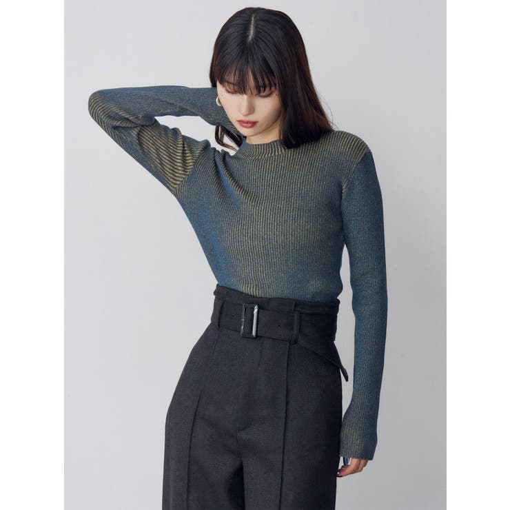 メランジバイカラーリブニット | MURUA | 詳細画像16 