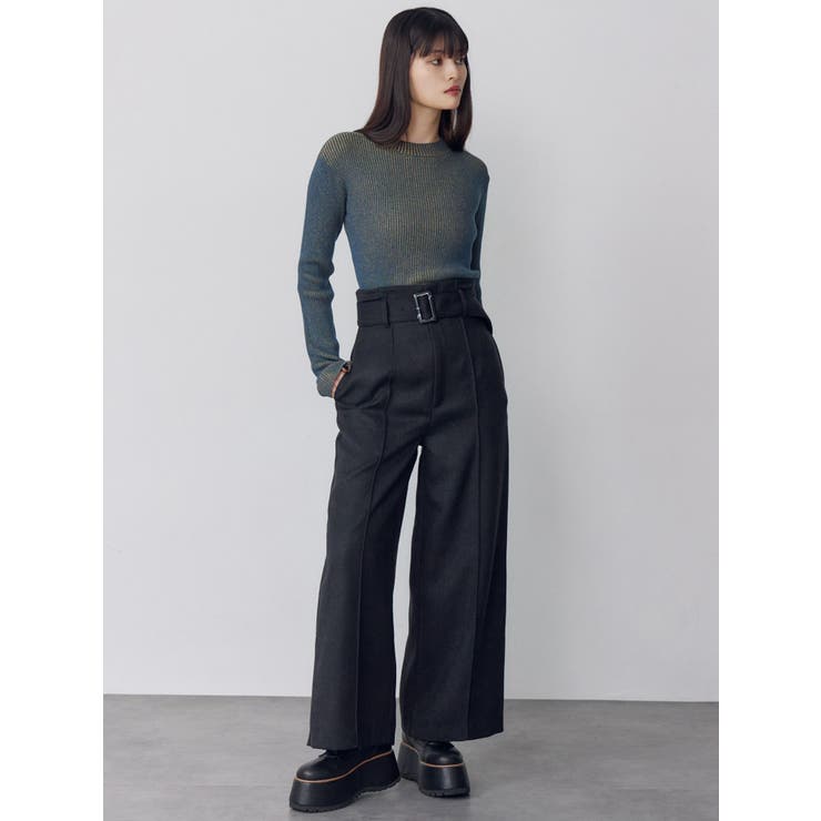 メランジバイカラーリブニット | MURUA | 詳細画像17 