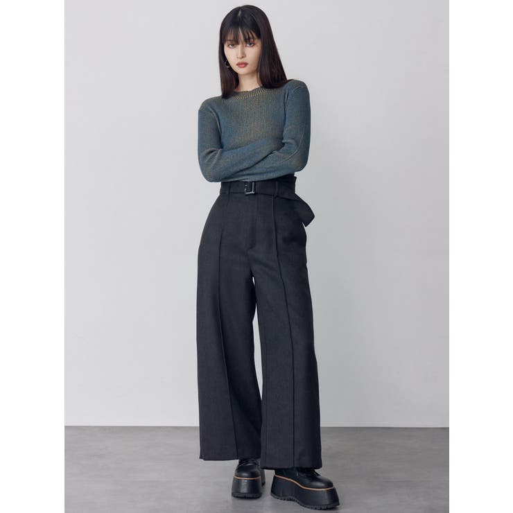 メランジバイカラーリブニット | MURUA | 詳細画像18 