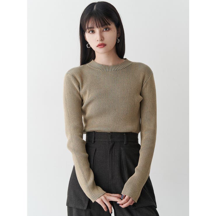 メランジバイカラーリブニット | MURUA | 詳細画像29 