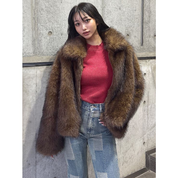 メランジバイカラーリブニット | MURUA | 詳細画像40 