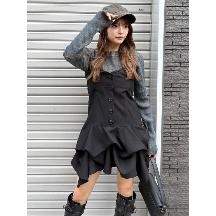 メランジバイカラーリブニット | MURUA | 詳細画像42 