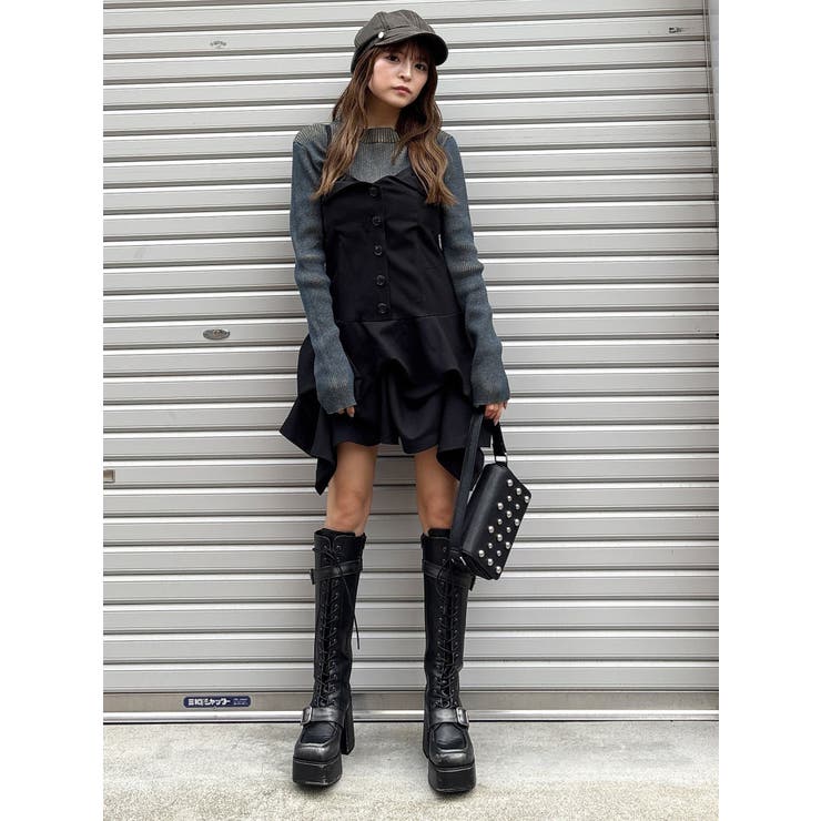 メランジバイカラーリブニット | MURUA | 詳細画像44 