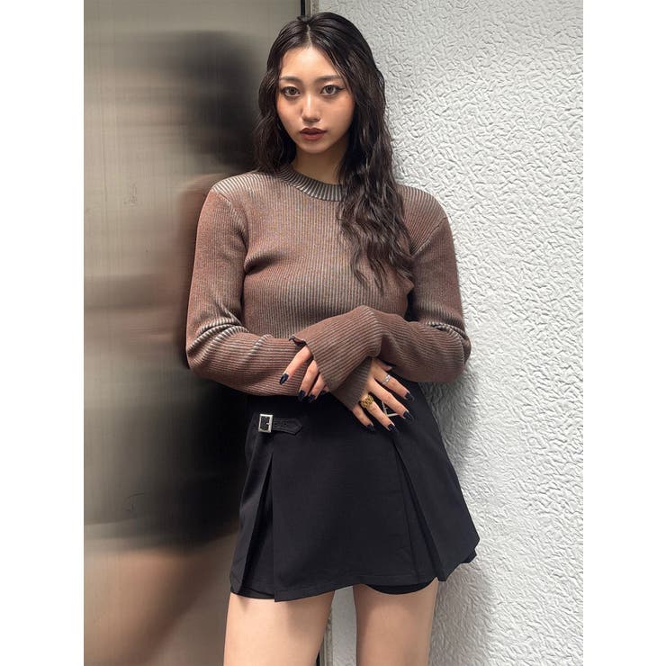 メランジバイカラーリブニット | MURUA | 詳細画像46 