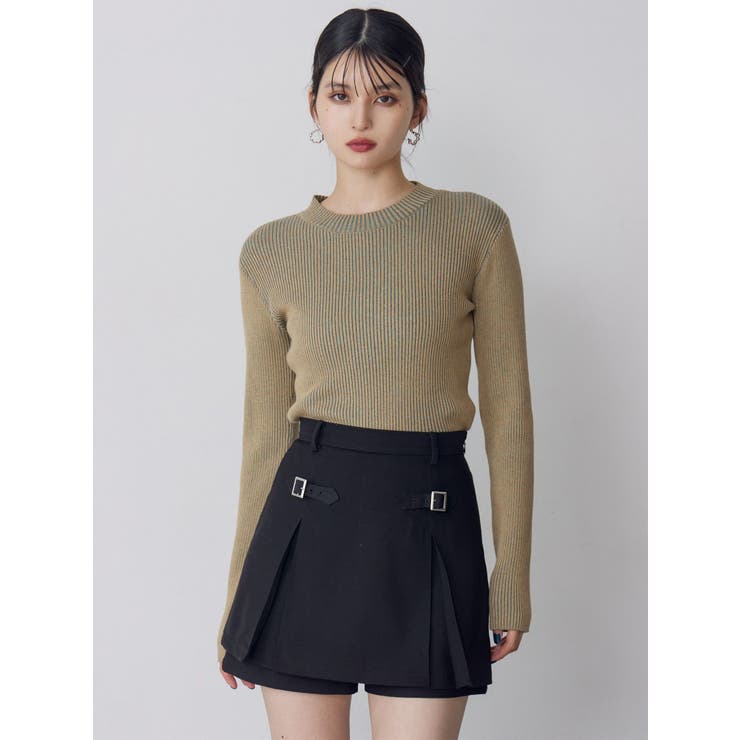 メランジバイカラーリブニット | MURUA | 詳細画像6 