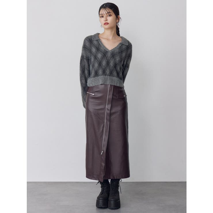 アーガイルシャギーポロニット | MURUA | 詳細画像12 