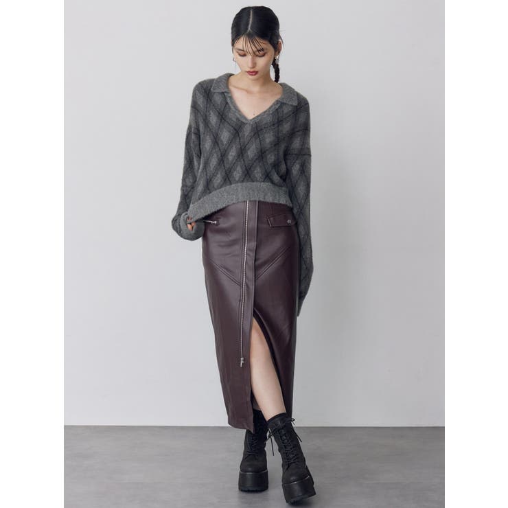 アーガイルシャギーポロニット | MURUA | 詳細画像13 