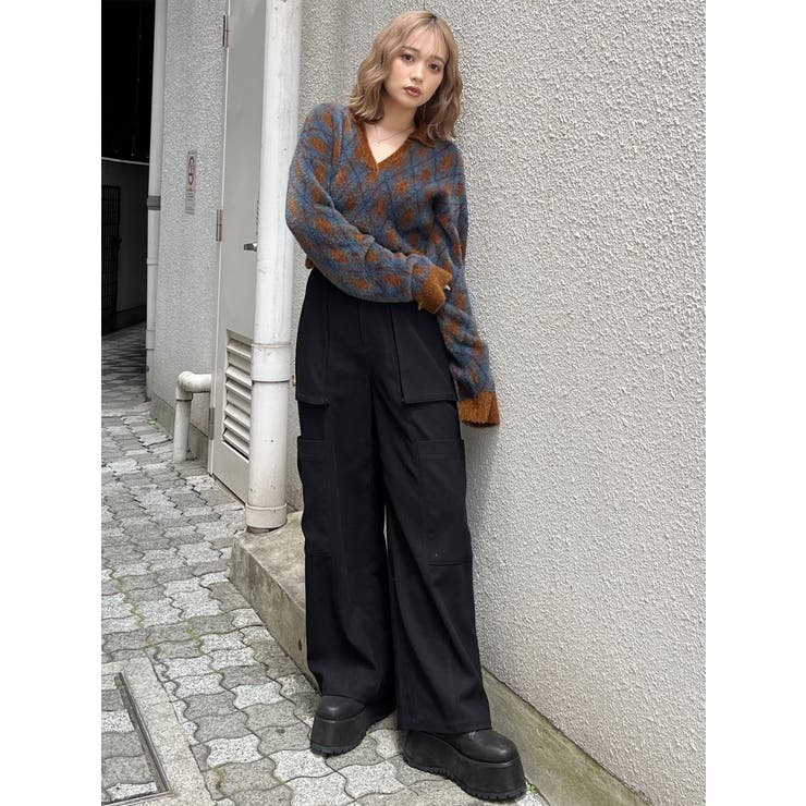 アーガイルシャギーポロニット | MURUA | 詳細画像18 