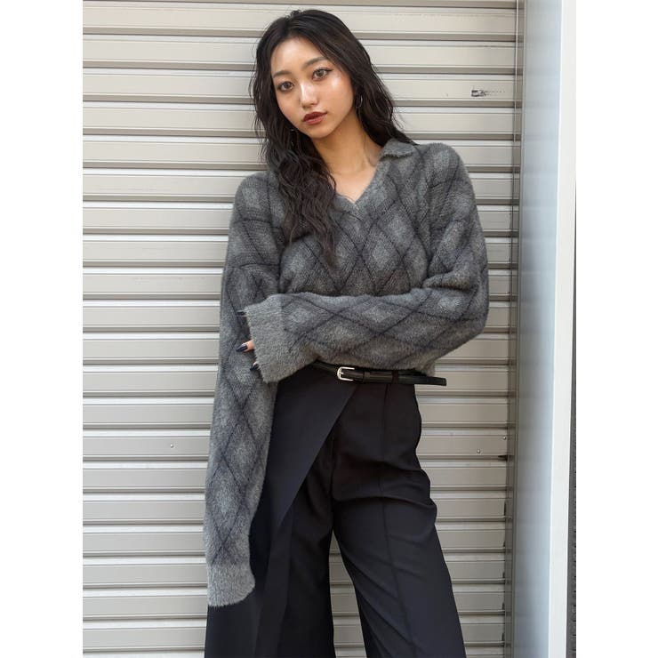 アーガイルシャギーポロニット | MURUA | 詳細画像20 