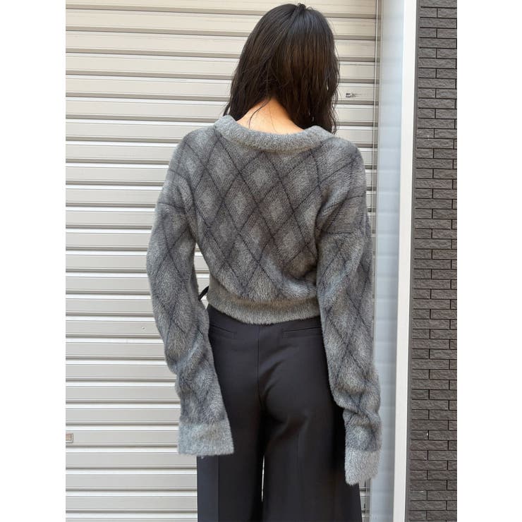 アーガイルシャギーポロニット | MURUA | 詳細画像22 