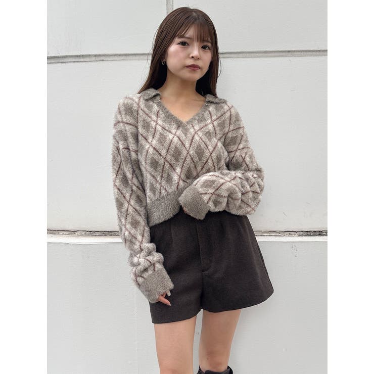 アーガイルシャギーポロニット | MURUA | 詳細画像24 