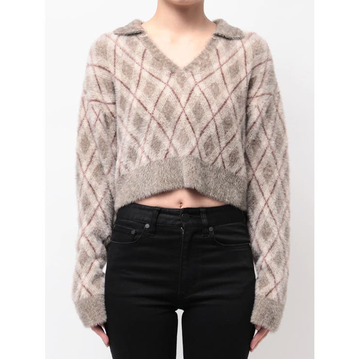 アーガイルシャギーポロニット | MURUA | 詳細画像28 