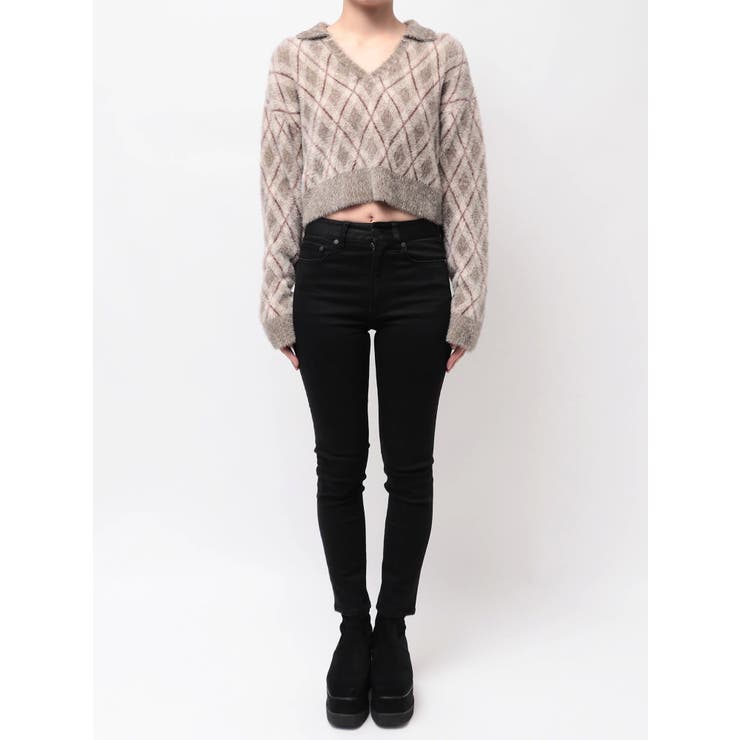 アーガイルシャギーポロニット | MURUA | 詳細画像35 