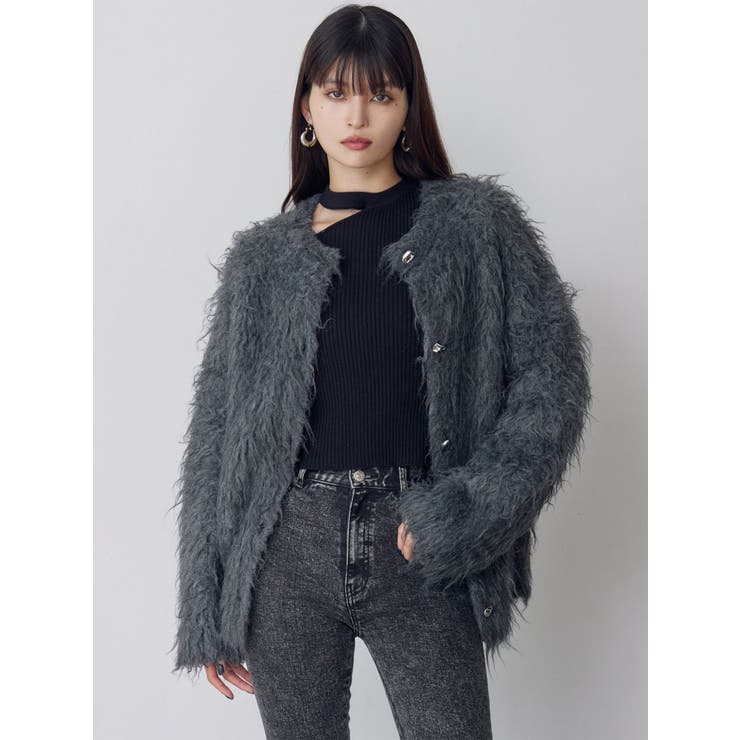 ウェーブシャギーボリュームニット[品番：MKSW0067102]｜MURUA