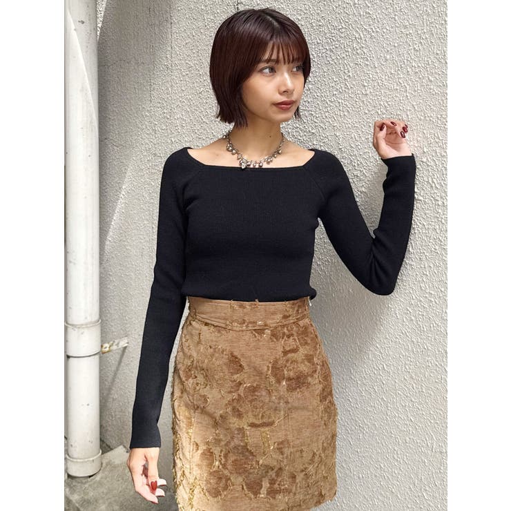 ベーシックリブニット | MURUA | 詳細画像5 