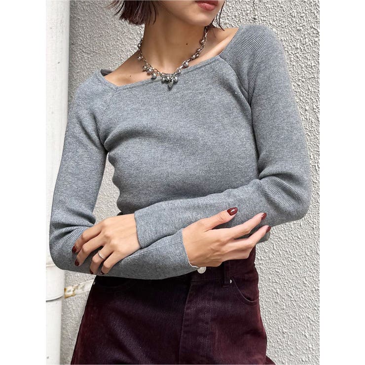 グレー | ベーシックリブニット | MURUA