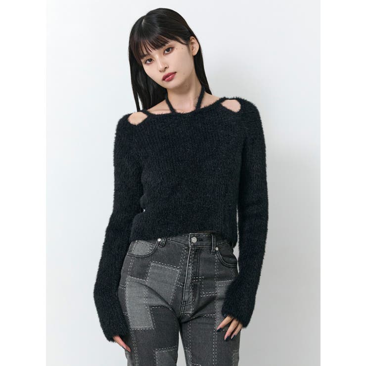 ミニシャギーカットアウトニット | MURUA | 詳細画像10 