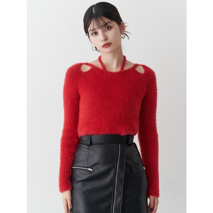 ミニシャギーカットアウトニット | MURUA | 詳細画像16 