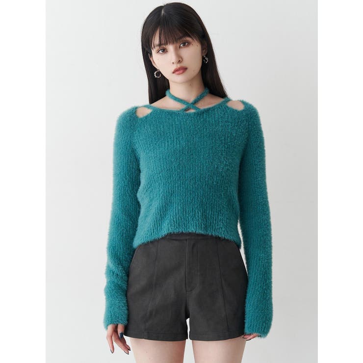 ミニシャギーカットアウトニット | MURUA | 詳細画像20 