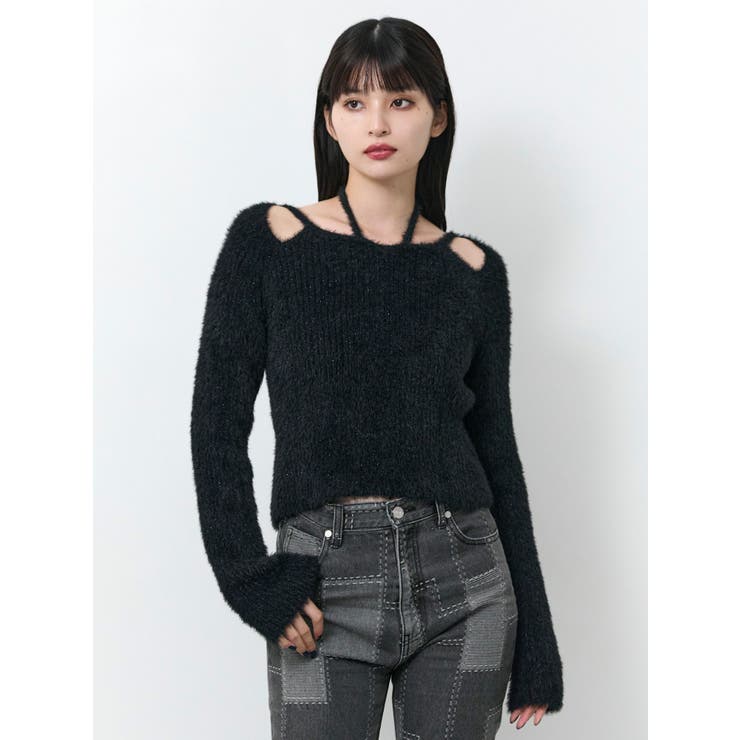 ミニシャギーカットアウトニット | MURUA | 詳細画像9 