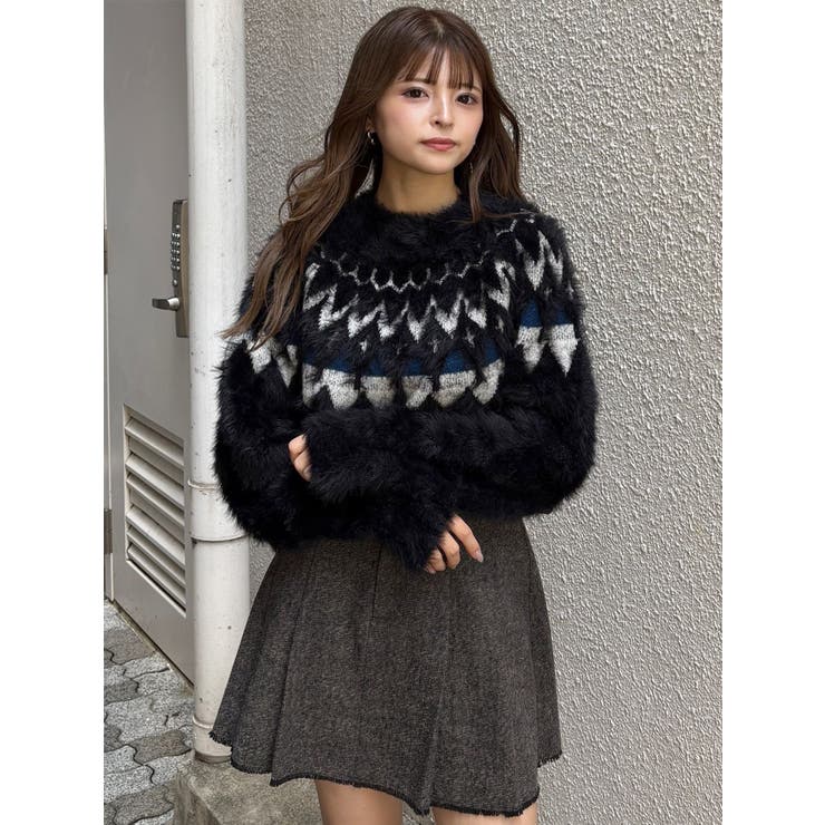 ノルディッククロップドニット[品番：MKSW0067725]｜MURUA（ムルーア