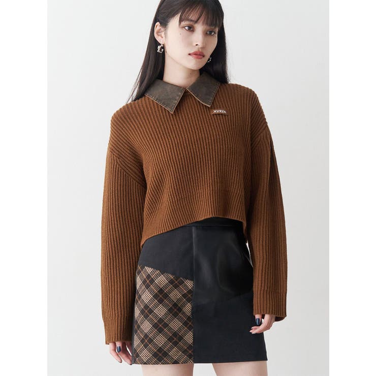 ブラウン | デザインカラーニット | MURUA