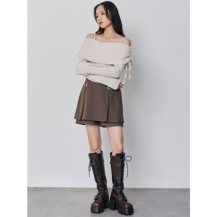 モールヤーンオフショルニット | MURUA | 詳細画像12 