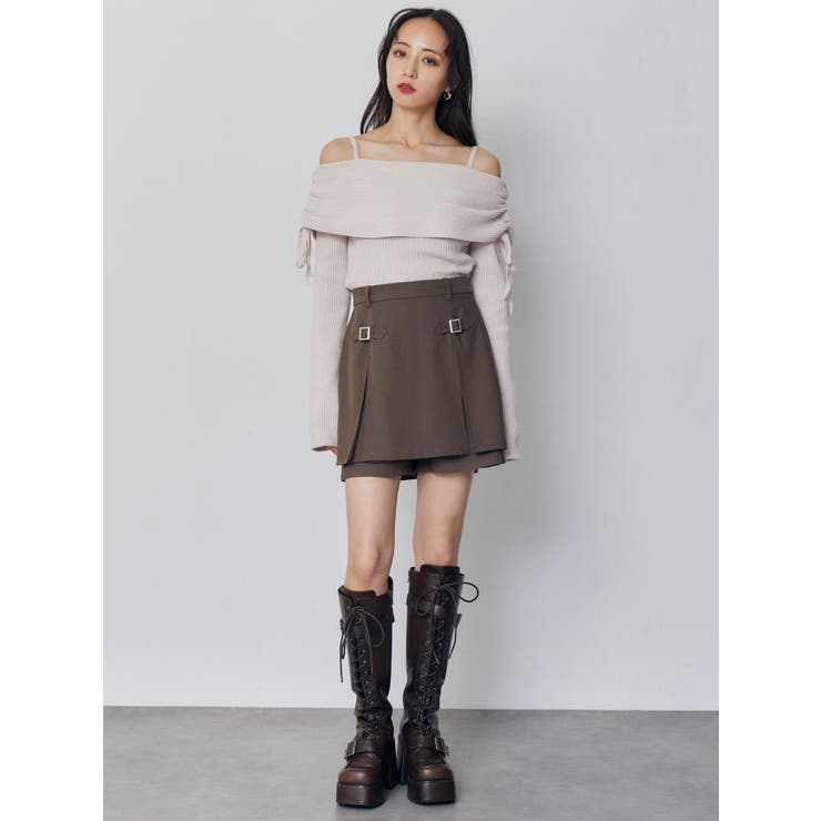 モールヤーンオフショルニット | MURUA | 詳細画像13 