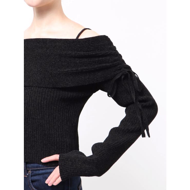 モールヤーンオフショルニット | MURUA | 詳細画像18 