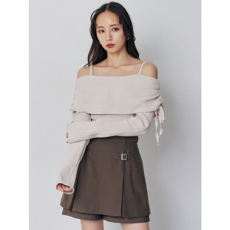 モールヤーンオフショルニット | MURUA | 詳細画像2 