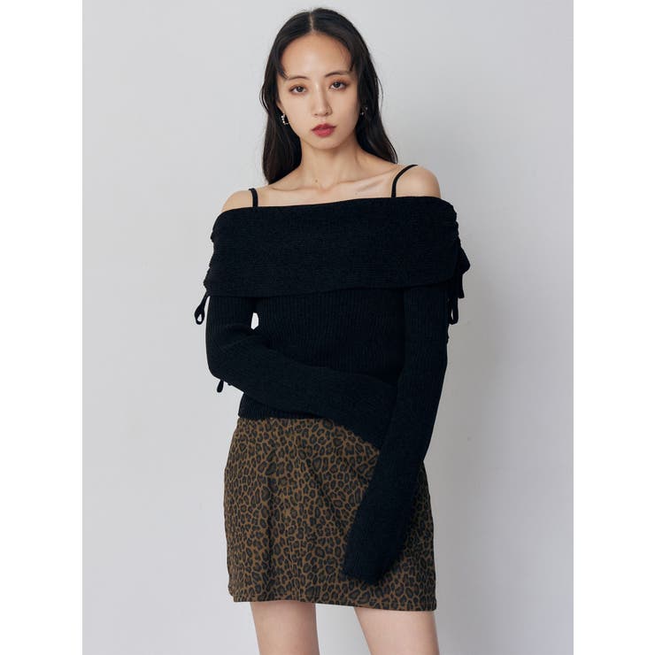 モールヤーンオフショルニット | MURUA | 詳細画像4 