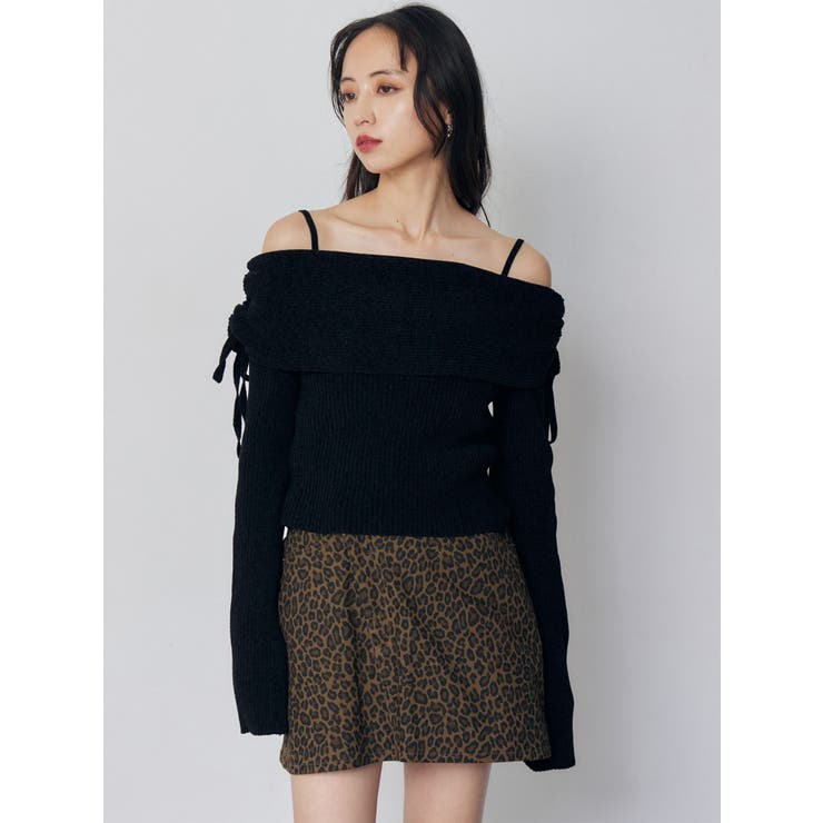 モールヤーンオフショルニット | MURUA | 詳細画像5 