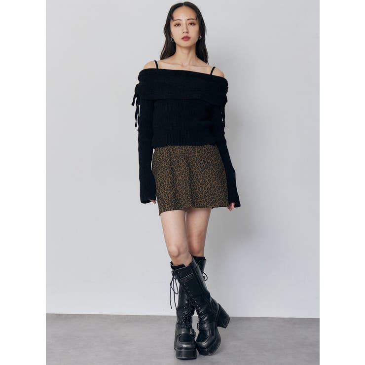 モールヤーンオフショルニット | MURUA | 詳細画像7 